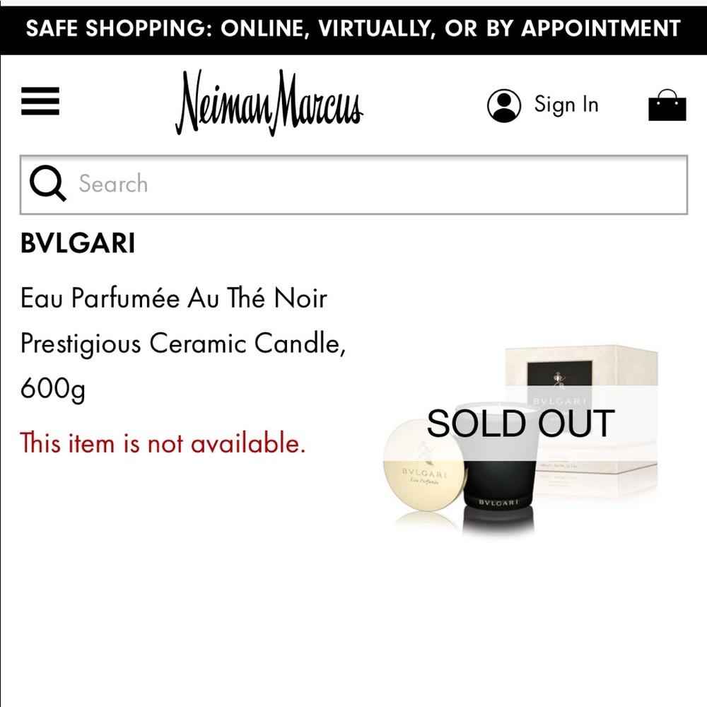 BVLGARI
Eau Parfumée Au Thé Noir candle